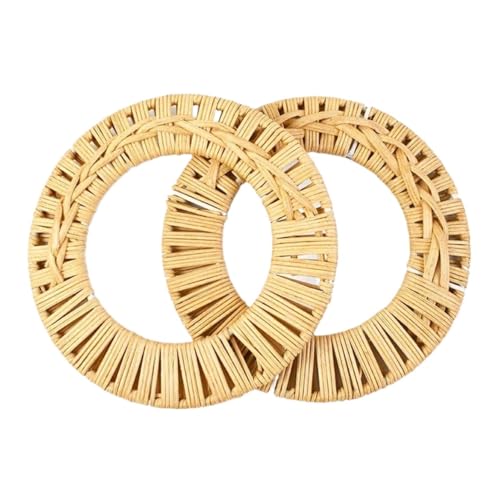 PPQIRU Hölzerne Taschengriffe 2 stücke 15cm Holz Tasche Griffe Griff Handgemachte Ring Nähen Klammern Geldbörse Rahmen Mit Griffen Handtasche Zubehör(Color B) von PPQIRU