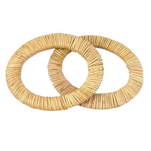 PPQIRU Hölzerne Taschengriffe 2 stücke 15cm Holz Tasche Griffe Griff Handgemachte Ring Nähen Klammern Geldbörse Rahmen Mit Griffen Handtasche Zubehör(Color C) von PPQIRU