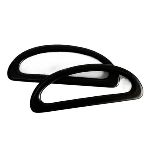 PPQIRU Hölzerne Taschengriffe 2 stücke 24cm Massivholz D Form Taschen Griff Holz Geldbörse Rahmen Aufhänger DIY Holz Handtasche Griffe Tasche Zubehör Ersatz(Black) von PPQIRU