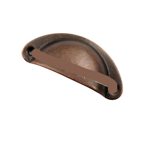 PPQIRU Muschelgriffe 4 Stück Retro Metall Küchenschubladenschrank Türgriff und Möbelknöpfe Handware Schrank Antik Messing Muschelgriffe(Color 2) von PPQIRU