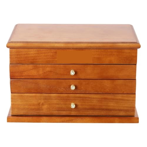 PPQIRU Schmuckschatulle aus Holz, for Damen mit Spiegelschubladen, Schmuckaufbewahrung, Organizer PPQIRU Schmuckschatulle aus Holz, for Damen mit Spiegelschubladen, Schmuckaufbewahrung, Organizer von PPQIRU
