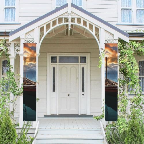 2 Stück Frühling-Sommer-Willkommensbanner zum Aufhängen, Flagge, Veranda-Schild für Haustür, Wand, Veranda, Banner, Angelboot, Willkommens-Tür-Banner, Wandhintergrund, Urlaubsdekoration 2 Stück Frühling-Sommer-Willkommensbanner zum Aufhängen, Flagge, Veranda-Schild für Haustür, Wand, Veranda, Banner, Angelboot, Willkommens-Tür-Banner, Wandhintergrund, Urlaubsdekoration von PPTHSNVB