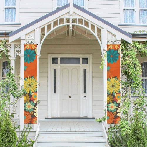 2 Stück Frühling-Sommer-Willkommensbanner zum Aufhängen, Flagge, Veranda-Schild für Haustür, Wand, Veranda, Banner, Blumenmuster, Willkommens-Tür-Banner, Wandhintergrund, Urlaubsdekoration 2 Stück Frühling-Sommer-Willkommensbanner zum Aufhängen, Flagge, Veranda-Schild für Haustür, Wand, Veranda, Banner, Blumenmuster, Willkommens-Tür-Banner, Wandhintergrund, Urlaubsdekoration von PPTHSNVB