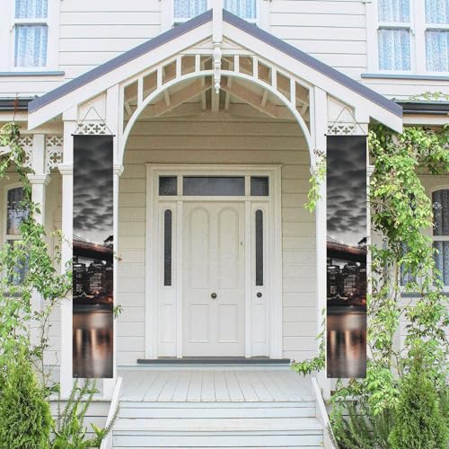 2 Stück Frühling-Sommer-Willkommensbanner zum Aufhängen, Flagge, Veranda-Schild für Haustür, Wand, Veranda, Banner, Brooklyn Bridge, Willkommens-Tür-Banner, Wandhintergrund, Urlaubsdekoration 2 Stück Frühling-Sommer-Willkommensbanner zum Aufhängen, Flagge, Veranda-Schild für Haustür, Wand, Veranda, Banner, Brooklyn Bridge, Willkommens-Tür-Banner, Wandhintergrund, Urlaubsdekoration von PPTHSNVB