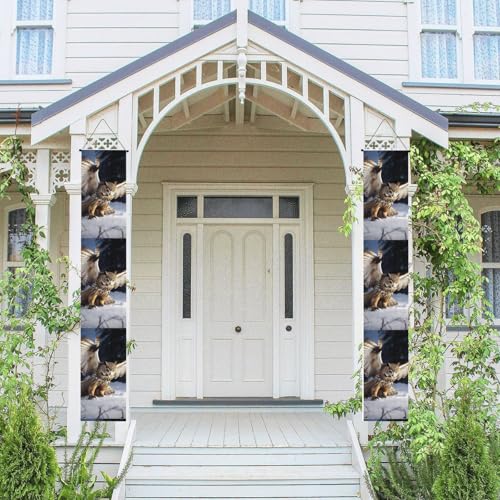 2 Stück Frühling-Sommer-Willkommensbanner zum Aufhängen, Flagge, Veranda-Schild für Haustür, Wand, Veranda, Banner, fliegende Eule, Willkommens-Tür-Banner, Wandhintergrund, Urlaubsdekoration 2 Stück Frühling-Sommer-Willkommensbanner zum Aufhängen, Flagge, Veranda-Schild für Haustür, Wand, Veranda, Banner, fliegende Eule, Willkommens-Tür-Banner, Wandhintergrund, Urlaubsdekoration von PPTHSNVB