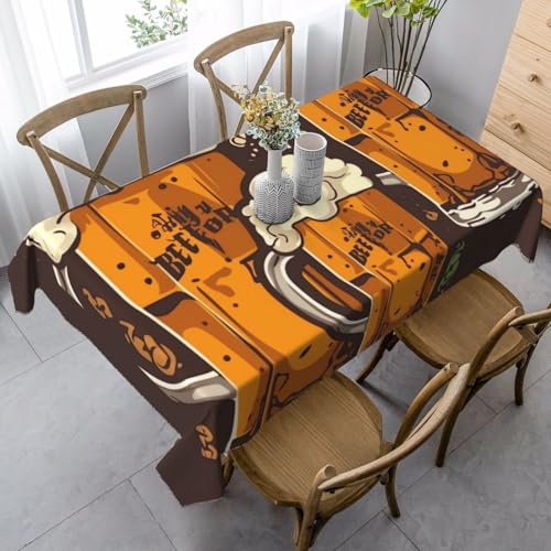PPTHSNVB Rechteckige Tischdecke, auslaufsicher, knitterfrei, dekorativer Stoff, Bauernhaus-Tischdecken, Bier, wasserdicht, Esstischabdeckungen für Bankett, 89 x 140 cm PPTHSNVB Rechteckige Tischdecke, auslaufsicher, knitterfrei, dekorativer Stoff, Bauernhaus-Tischdecken, Bier, wasserdicht, Esstischabdeckungen für Bankett, 89 x 140 cm von PPTHSNVB