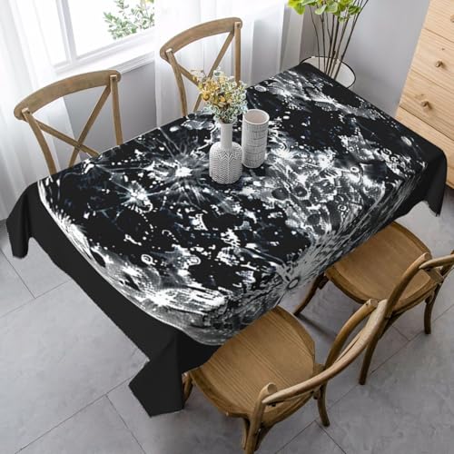 PPTHSNVB Rechteckige Tischdecke, auslaufsicher, knitterfrei, dekorativer Stoff, Bauernhaus-Tischdecken, Mond, wasserdicht, Esstischabdeckungen für Bankett, 89 x 140 cm PPTHSNVB Rechteckige Tischdecke, auslaufsicher, knitterfrei, dekorativer Stoff, Bauernhaus-Tischdecken, Mond, wasserdicht, Esstischabdeckungen für Bankett, 89 x 140 cm von PPTHSNVB