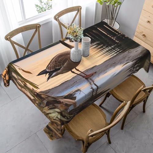 PPTHSNVB Rechteckige Tischdecke, auslaufsicher, knitterfrei, dekorativer Stoff, Bauernhaus-Tischdecken, Wildgans von The Bridge, wasserdicht, Esstischabdeckungen für Bankett, 89 x 140 cm PPTHSNVB Rechteckige Tischdecke, auslaufsicher, knitterfrei, dekorativer Stoff, Bauernhaus-Tischdecken, Wildgans von The Bridge, wasserdicht, Esstischabdeckungen für Bankett, 89 x 140 cm von PPTHSNVB