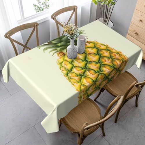 PPTHSNVB Rechteckige Tischdecke, auslaufsicher, knitterfrei, dekorativer Stoff, Bauernhaus-Tischdecken, frische Ananas, wasserdicht, Esstischabdeckungen für Bankett, 89 x 140 cm PPTHSNVB Rechteckige Tischdecke, auslaufsicher, knitterfrei, dekorativer Stoff, Bauernhaus-Tischdecken, frische Ananas, wasserdicht, Esstischabdeckungen für Bankett, 89 x 140 cm von PPTHSNVB