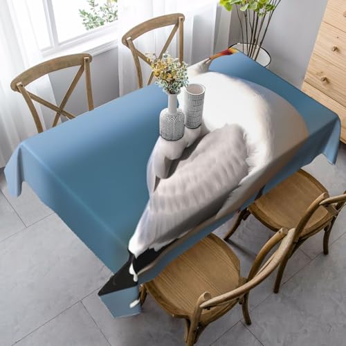 PPTHSNVB Rechteckige Tischdecke, auslaufsicher, knitterfrei, dekorativer Stoff, Bauernhaus-Tischdecken, niedliche Möwe, wasserdicht, Esstischabdeckungen für Bankett, 89 x 140 cm PPTHSNVB Rechteckige Tischdecke, auslaufsicher, knitterfrei, dekorativer Stoff, Bauernhaus-Tischdecken, niedliche Möwe, wasserdicht, Esstischabdeckungen für Bankett, 89 x 140 cm von PPTHSNVB