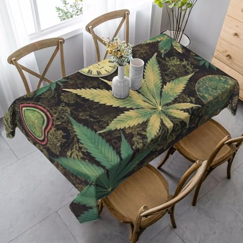 PPTHSNVB Rechteckige Tischdecke, auslaufsicher, knitterfrei, dekorativer Stoff, Bauernhaus-Tischdecken, wasserfest, Esstischabdeckungen für Bankett, 89 x 140 cm PPTHSNVB Rechteckige Tischdecke, auslaufsicher, knitterfrei, dekorativer Stoff, Bauernhaus-Tischdecken, wasserfest, Esstischabdeckungen für Bankett, 89 x 140 cm von PPTHSNVB
