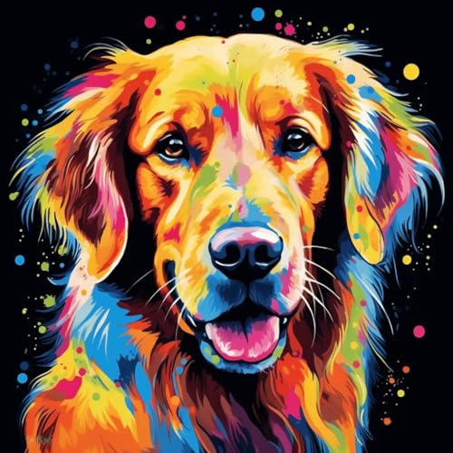 Gekritzel Bunter Golden Retriever Hund , Malen Nach Zahlen Für Erwachsene Kinder 16X16 Zoll Leinen Leinwand Diy Digitales Malen Nach Zahlen Kits Kinder Geschenke Handgemalte Dekoration ,ohne Rahmen Gekritzel Bunter Golden Retriever Hund , Malen Nach Zahlen Für Erwachsene Kinder 16X16 Zoll Leinen Leinwand Diy Digitales Malen Nach Zahlen Kits Kinder Geschenke Handgemalte Dekoration ,ohne Rahmen von PPTRTYQT
