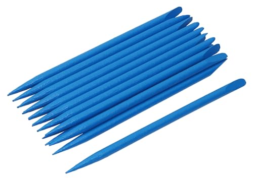 PPhtony 12 cm robuste Bambus-Stylusstäbe, farbige Bastelstäbe zum Kratzen, Zeichnen, Weihnachten, Erntedankfest, Kratzkunst, Aktivitäten, Bastelprojekte, 20 Stück (blau) von PPhtony