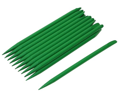 PPhtony 12 cm robuste Bambus-Stylusstäbe, farbige Bastelstäbe zum Kratzen, Zeichnen, Weihnachten, Erntedankfest, Kratzkunst, Aktivitäten, Bastelprojekte, 20 Stück (grün) von PPhtony
