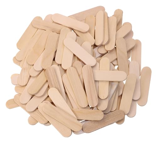 PPhtony Mini-Holzstäbchen, kleine Holzstäbchen, Großpackung für DIY-Kunst, Weihnachtsschmuck, Basteln, Halloween, Zuhause, Schule, Malprojekte, 4,1 x 1 cm, 100 Stück PPhtony Mini-Holzstäbchen, kleine Holzstäbchen, Großpackung für DIY-Kunst, Weihnachtsschmuck, Basteln, Halloween, Zuhause, Schule, Malprojekte, 4,1 x 1 cm, 100 Stück von PPhtony