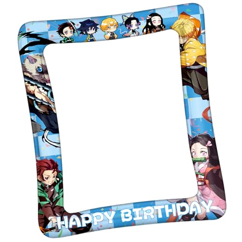 Demon Slayer nflatable Photo Frame für Selfie Demon Slayer Aufblasbarer Fotoautomaten Tragbar für Partys Und Festivals Bunte Gestaltung Foto-requisit für Und Erinnerungsfotos von PQKL-party