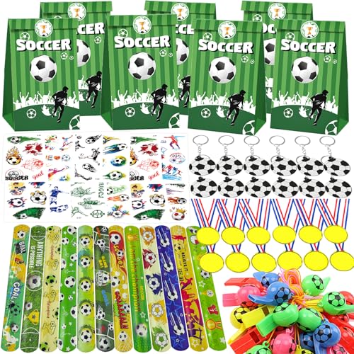 Fußball Party Mitgebsel Kinder, Fußball Geburtstag Dekorationen, Mitgebsel Kindergeburtstag, Kindergeburtstag für Junge und Mädchen 72PCS von PQKL-party