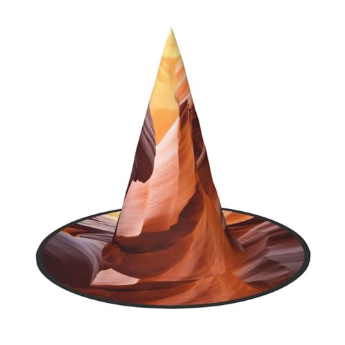 Antelope Canyon-Druck, Halloween, breite Krempe, faltbarer Hut, geeignet für Cosplay, Maskerade und Karneval, 1 Stück Antelope Canyon-Druck, Halloween, breite Krempe, faltbarer Hut, geeignet für Cosplay, Maskerade und Karneval, 1 Stück von PQruop