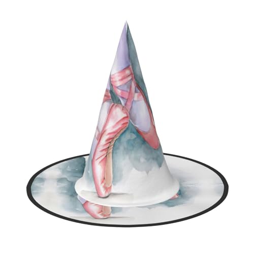 Ballett-Tänzerin, Halloween, breite Krempe, faltbarer Hut, geeignet für Cosplay, Maskerade und Karneval, 1 Stück Ballett-Tänzerin, Halloween, breite Krempe, faltbarer Hut, geeignet für Cosplay, Maskerade und Karneval, 1 Stück von PQruop