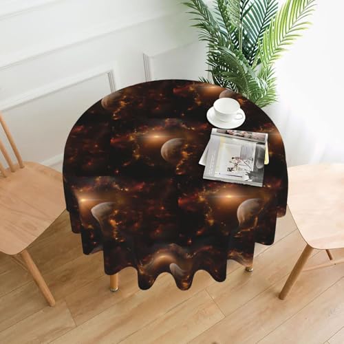 Elegante runde Tischdecke mit Galaxie-Motiv für Partys, Terrasse und Camping, Abdeckung für drinnen und draußen Elegante runde Tischdecke mit Galaxie-Motiv für Partys, Terrasse und Camping, Abdeckung für drinnen und draußen von PQruop