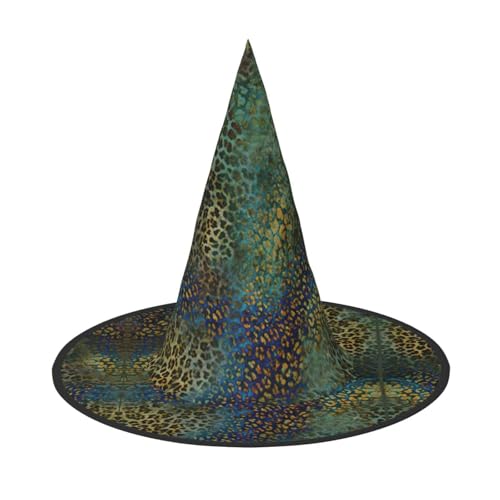 Faltbarer Halloween-Hut mit Tierdruck, breite Krempe, geeignet für Cosplay, Maskerade und Karneval, 1 Stück Faltbarer Halloween-Hut mit Tierdruck, breite Krempe, geeignet für Cosplay, Maskerade und Karneval, 1 Stück von PQruop