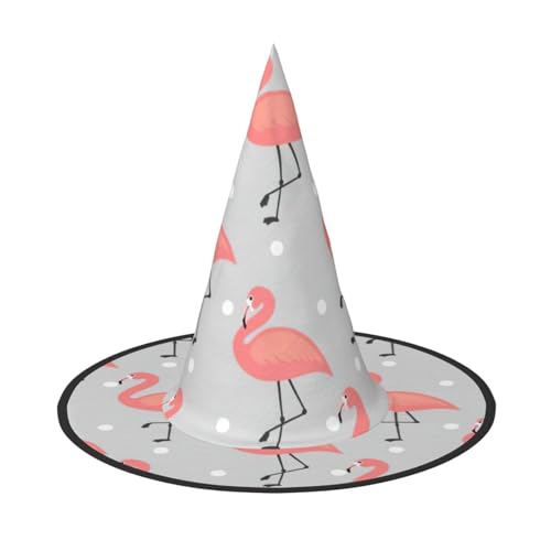 Faltbarer Hut mit Flamingo-Druck, breite Krempe, geeignet für Cosplay, Maskerade und Karneval, 1 Stück Faltbarer Hut mit Flamingo-Druck, breite Krempe, geeignet für Cosplay, Maskerade und Karneval, 1 Stück von PQruop