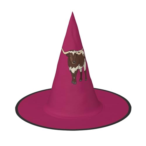 Faltbarer Hut mit Kuhmotiv, für Halloween, breite Krempe, geeignet für Cosplay, Maskerade und Karneval, 1 Stück Faltbarer Hut mit Kuhmotiv, für Halloween, breite Krempe, geeignet für Cosplay, Maskerade und Karneval, 1 Stück von PQruop