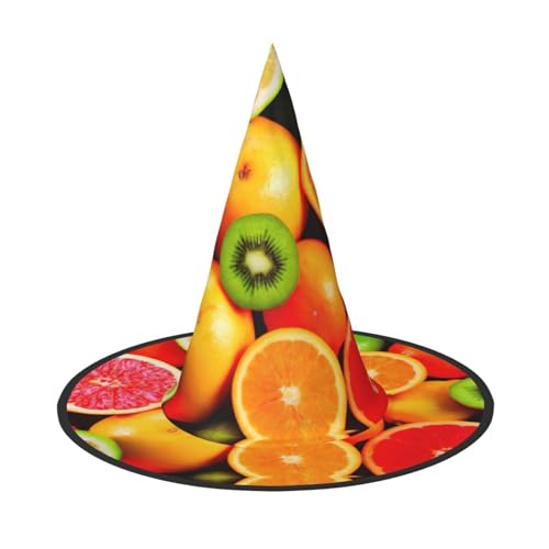 Faltbarer Hut mit frischem Obstdruck, breite Krempe, geeignet für Cosplay, Maskerade und Karneval, 1 Stück Faltbarer Hut mit frischem Obstdruck, breite Krempe, geeignet für Cosplay, Maskerade und Karneval, 1 Stück von PQruop