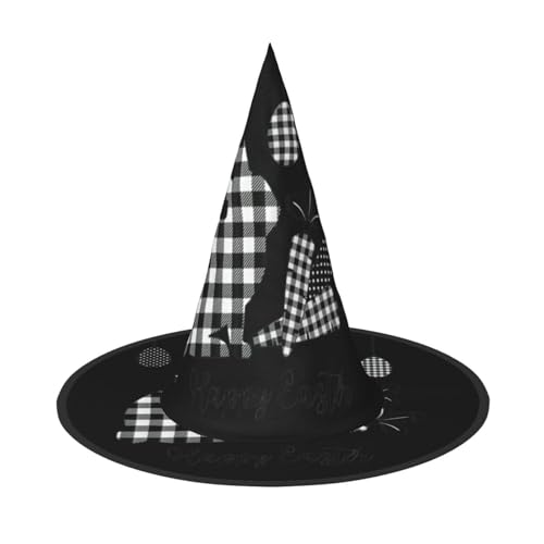 Halloween-Hut mit breiter Krempe, faltbar, geeignet für Cosplay, Maskerade und Karneval, 1 Stück von PQruop