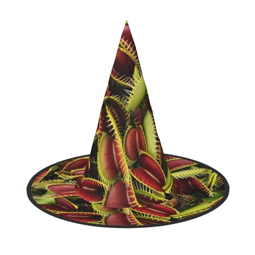 Karnevaler Pflanzen-Druck, Halloween, breite Krempe, faltbarer Hut, geeignet für Cosplay, Maskerade und Karneval, 1 Stück Karnevaler Pflanzen-Druck, Halloween, breite Krempe, faltbarer Hut, geeignet für Cosplay, Maskerade und Karneval, 1 Stück von PQruop