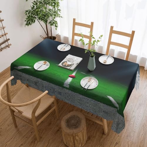 PQruop Elegante rechteckige Tischdecke mit American Football-Stadion-Druck, perfekt für Esszimmer, Picknick, Kamin und Partytische von PQruop