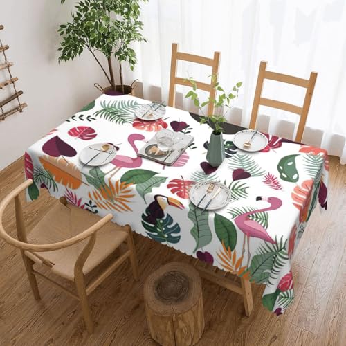 PQruop Elegante rechteckige Tischdecke mit Faultier-Motiv, tropischer Dschungel-Druck, perfekt für Ess-, Picknick-, Kamin- und Partytische PQruop Elegante rechteckige Tischdecke mit Faultier-Motiv, tropischer Dschungel-Druck, perfekt für Ess-, Picknick-, Kamin- und Partytische von PQruop