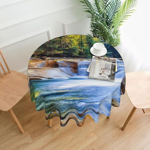 PQruop Elegante runde Tischdecke für Aquarien, für Partys, Terrasse und Camping, Abdeckung für den Innen- und Außenbereich PQruop Elegante runde Tischdecke für Aquarien, für Partys, Terrasse und Camping, Abdeckung für den Innen- und Außenbereich von PQruop