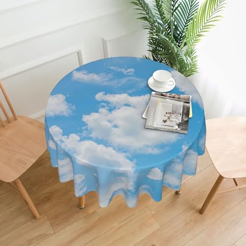 PQruop Elegante runde Tischdecke für Partys, Terrasse und Camping, Abdeckung für den Innen- und Außenbereich PQruop Elegante runde Tischdecke für Partys, Terrasse und Camping, Abdeckung für den Innen- und Außenbereich von PQruop