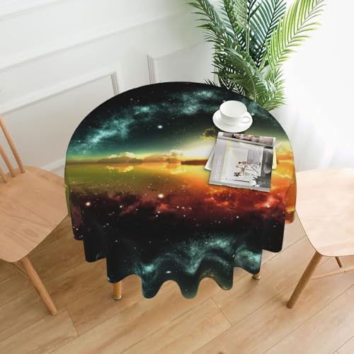 PQruop Elegante runde Tischdecke mit Anime-Himmel-Druck, für Partys, Terrasse und Camping, Abdeckung für drinnen und draußen PQruop Elegante runde Tischdecke mit Anime-Himmel-Druck, für Partys, Terrasse und Camping, Abdeckung für drinnen und draußen von PQruop