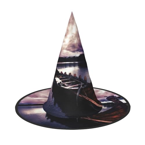 Vikings Boot Print Halloween breite Krempe faltbarer Hut geeignet für Cosplay, Maskerade und Karneval, 1 Stück Vikings Boot Print Halloween breite Krempe faltbarer Hut geeignet für Cosplay, Maskerade und Karneval, 1 Stück von PQruop