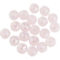 Glasschliffperle Rund, 6 mm - Satt Hellrosa AB von PRACHT