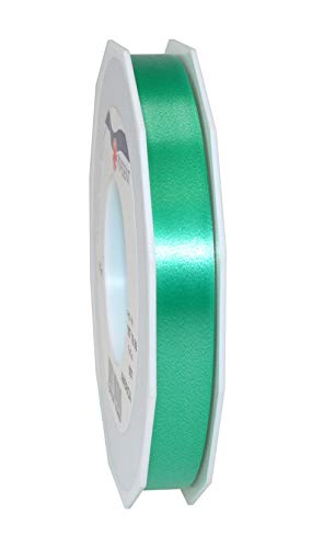 C.E. PATTBERG Geschenkband grün, 91 Meter Ringelband 15 mm zum Basteln, Dekorieren & Verpacken von Geschenken zu jedem Anlass von PRÄSENT