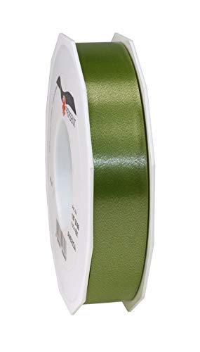 C.E. PATTBERG Geschenkband Olive, 91 Meter Ringelband 25 mm zum Basteln, Dekorieren & Verpacken von Geschenken zu jedem Anlass von PRÄSENT