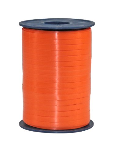 C.E. Pattberg Geschenkband orange, 500 Meter Ringelband 5 mm zum Basteln, Dekorieren & Verpacken von Geschenken zu jedem Anlass von PRÄSENT