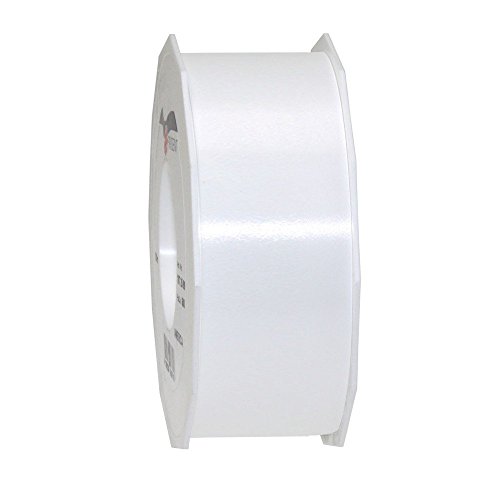 Präsent C.E. PATTBERG Geschenkband reinweiss, 91 Meter Ringelband 40 mm zum Basteln, Dekorieren & Verpacken von Geschenken zu jedem Anlass von PRÄSENT