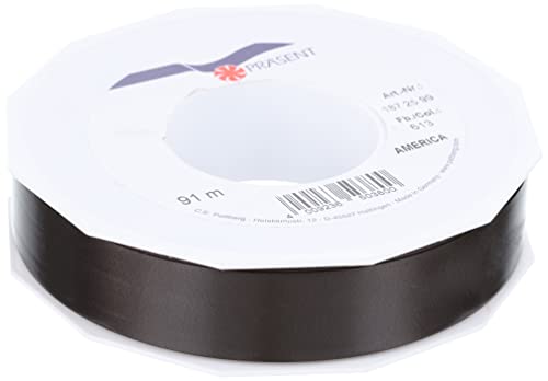 Präsent C.E. PATTBERG Geschenkband schwarz, 91 Meter Ringelband 25 mm zum Basteln, Dekorieren & Verpacken von Geschenken zu jedem Anlass Präsent C.E. PATTBERG Geschenkband schwarz, 91 Meter Ringelband 25 mm zum Basteln, Dekorieren & Verpacken von Geschenken zu jedem Anlass von PRÄSENT