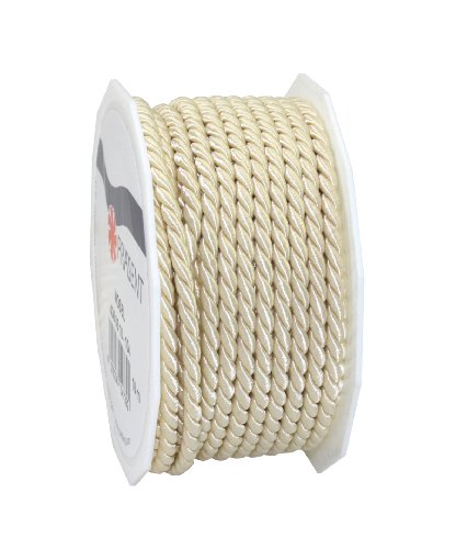 Präsent C.E. Pattberg Mosel Kordel créme, 25 m geflochtene Schnur für Geschenke, Päckchen, 4 mm Breite, Zubehör zum Dekorieren und Basteln, reißfestes Dekoband Präsent C.E. Pattberg Mosel Kordel créme, 25 m geflochtene Schnur für Geschenke, Päckchen, 4 mm Breite, Zubehör zum Dekorieren und Basteln, reißfestes Dekoband von Präsent