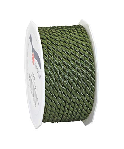 Präsent C.E. Pattberg Mosel Kordel moosgrün, 25 m geflochtene Schnur für Geschenke, Päckchen, 4 mm Breite, Zubehör zum Dekorieren und Basteln, reißfestes Dekoband Präsent C.E. Pattberg Mosel Kordel moosgrün, 25 m geflochtene Schnur für Geschenke, Päckchen, 4 mm Breite, Zubehör zum Dekorieren und Basteln, reißfestes Dekoband von Präsent