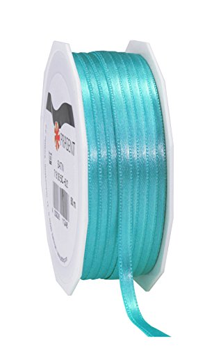 Präsent C.E. Pattberg Satin aquamarin, 50 m Satinband zum Einpacken von Geschenken, 6 mm Breite, Geschenkband zum Dekorieren & Basteln, Dekoband, Anlass Präsent C.E. Pattberg Satin aquamarin, 50 m Satinband zum Einpacken von Geschenken, 6 mm Breite, Geschenkband zum Dekorieren & Basteln, Dekoband, Anlass von PRÄSENT