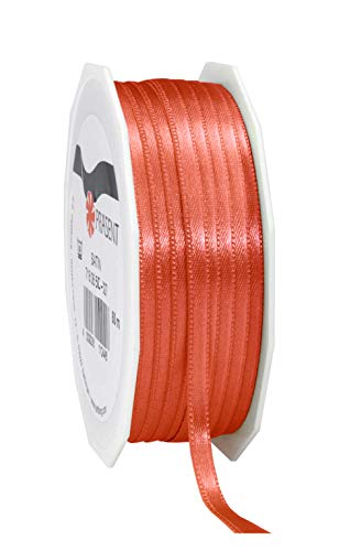 Präsent C.E. Pattberg Satin Living Coral, 50 m Satinband zum Einpacken von Geschenken, 6 mm Breite, Geschenkband zum Dekorieren & Basteln, Dekoband, Anlass Präsent C.E. Pattberg Satin Living Coral, 50 m Satinband zum Einpacken von Geschenken, 6 mm Breite, Geschenkband zum Dekorieren & Basteln, Dekoband, Anlass von PRÄSENT