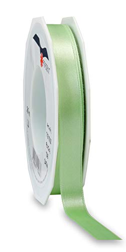 Präsent C.E. Pattberg Satin pastellgrün, 25 m Satinband zum Einpacken von Geschenken, 15 mm Breite, Geschenkband zum Dekorieren & Basteln, Dekoband, Anlass von PRÄSENT