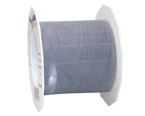 C.E. Pattberg Sheer Organzaband sterlingsilber, 25 m Geschenkband zum Einpacken von Geschenken, 72 mm Breite, Zubehör zum Dekorieren & Basteln, Dekoband für Präsente C.E. Pattberg Sheer Organzaband sterlingsilber, 25 m Geschenkband zum Einpacken von Geschenken, 72 mm Breite, Zubehör zum Dekorieren & Basteln, Dekoband für Präsente von C.E. Pattberg