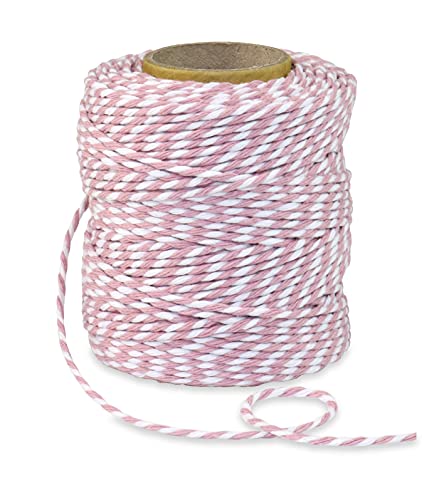 PRÄSENT BAUMWOLLKORDEL altrosa/weiß, 50 m Kordelband aus Naturmaterial, 2 mm Breite, zweifarbige Geschenkkordel zum Basteln und Dekorieren, biologisch abbaubar PRÄSENT BAUMWOLLKORDEL altrosa/weiß, 50 m Kordelband aus Naturmaterial, 2 mm Breite, zweifarbige Geschenkkordel zum Basteln und Dekorieren, biologisch abbaubar von PRÄSENT