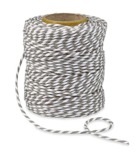 PRÄSENT BAUMWOLLKORDEL grau/weiß, 50 m Kordelband aus Naturmaterial, 2 mm Breite, zweifarbige Geschenkkordel zum Basteln und Dekorieren, biologisch abbaubar PRÄSENT BAUMWOLLKORDEL grau/weiß, 50 m Kordelband aus Naturmaterial, 2 mm Breite, zweifarbige Geschenkkordel zum Basteln und Dekorieren, biologisch abbaubar von PRÄSENT